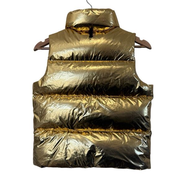 MACKAGE Boy’s Charlee Metallic Puffer Vest Size 10 - Picture 7 of 12